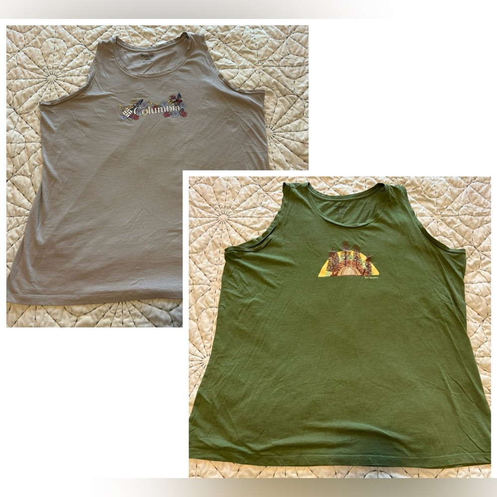 Like new set of 2x Columbia tank tops